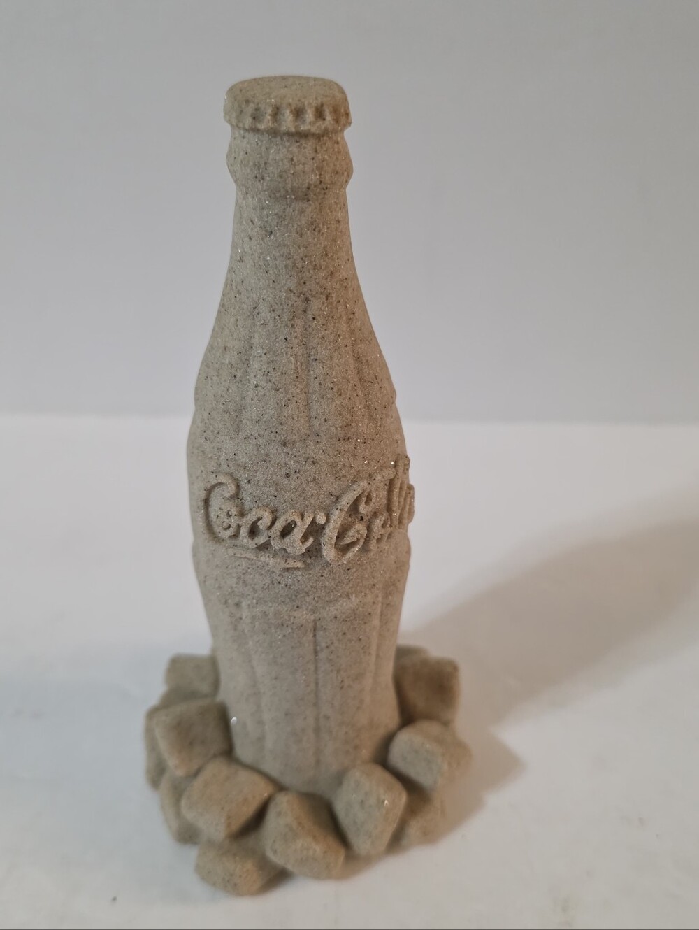 Coca Cola Sand Sculpture Of Traditional Bottle 1991